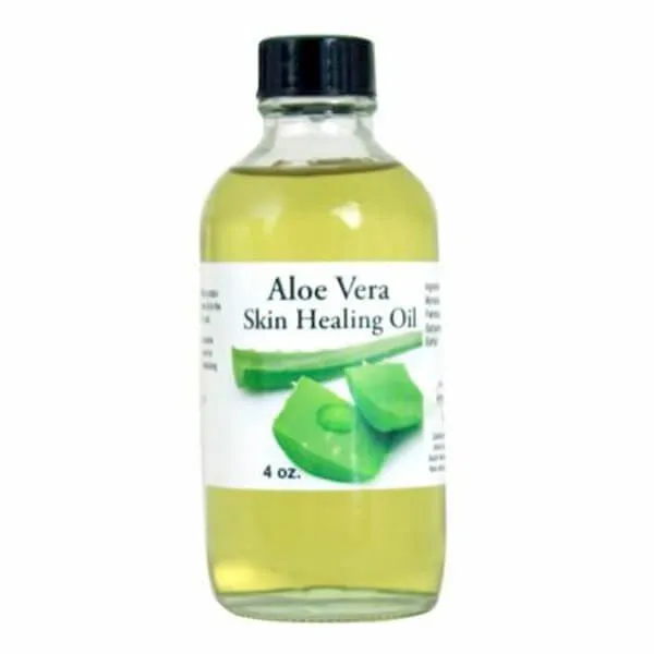 A bottle of aloe vera oil