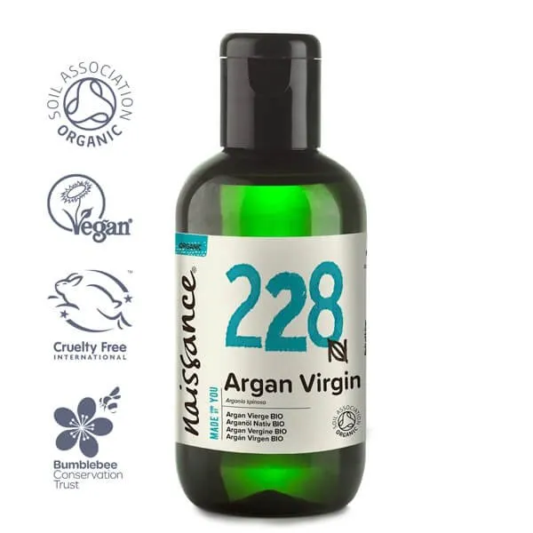 A bottle of organic argan oil