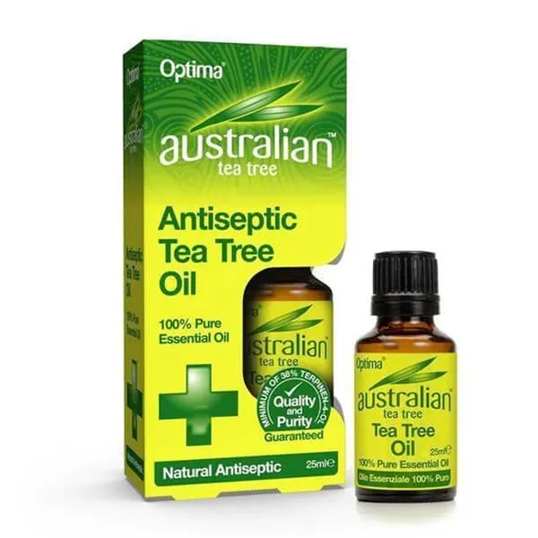 A bottle of tea tree oil